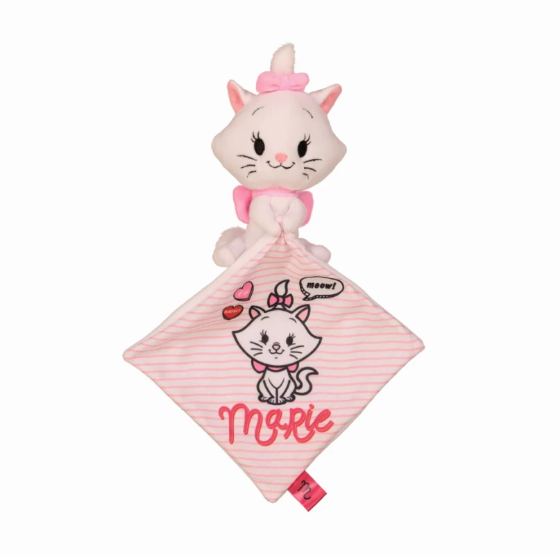 Disney Marie Le Chat Doudou Mouchoir Cutie Blanc Rose 25 Cm 3 Disney Marie Le Chat Doudou Mouchoir Cutie Blanc Rose 25 Cm