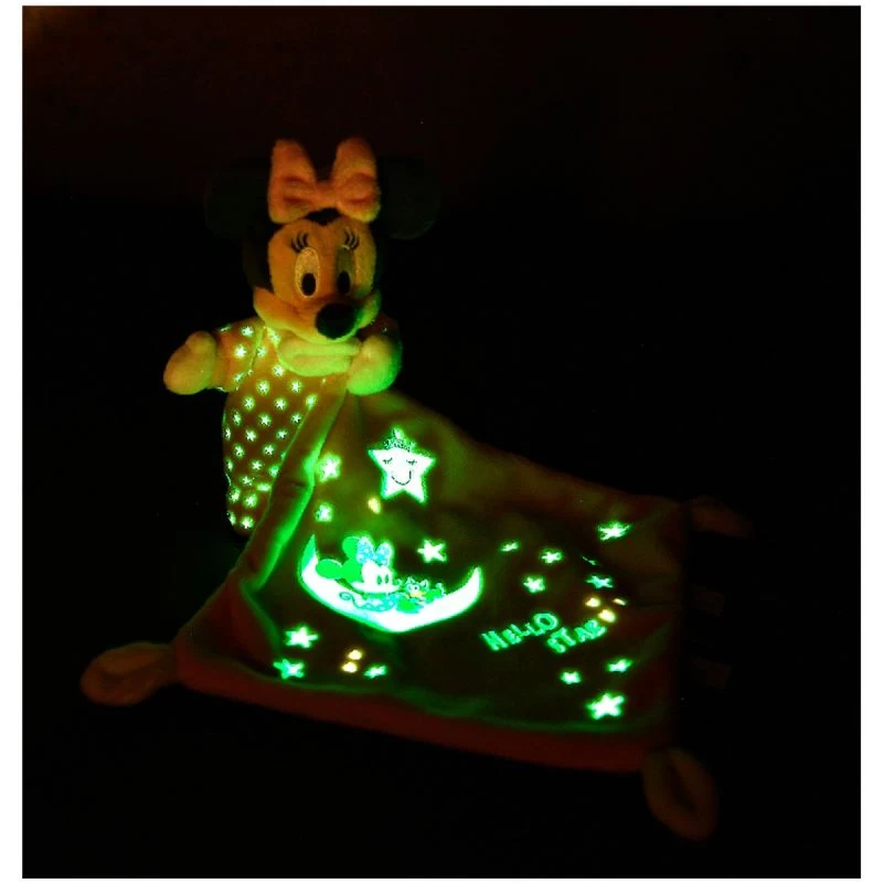 Disney Minnie La Souris Peluche Avec Doudou Luminescent Rose 25 Cm 5 Disney Minnie La Souris Peluche Avec Doudou Luminescent Rose 25 Cm – Image 3