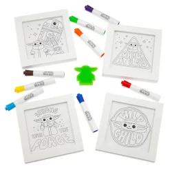 Disney Store Illustrations Encadrées à Colorier Grogu, The Mandalorian