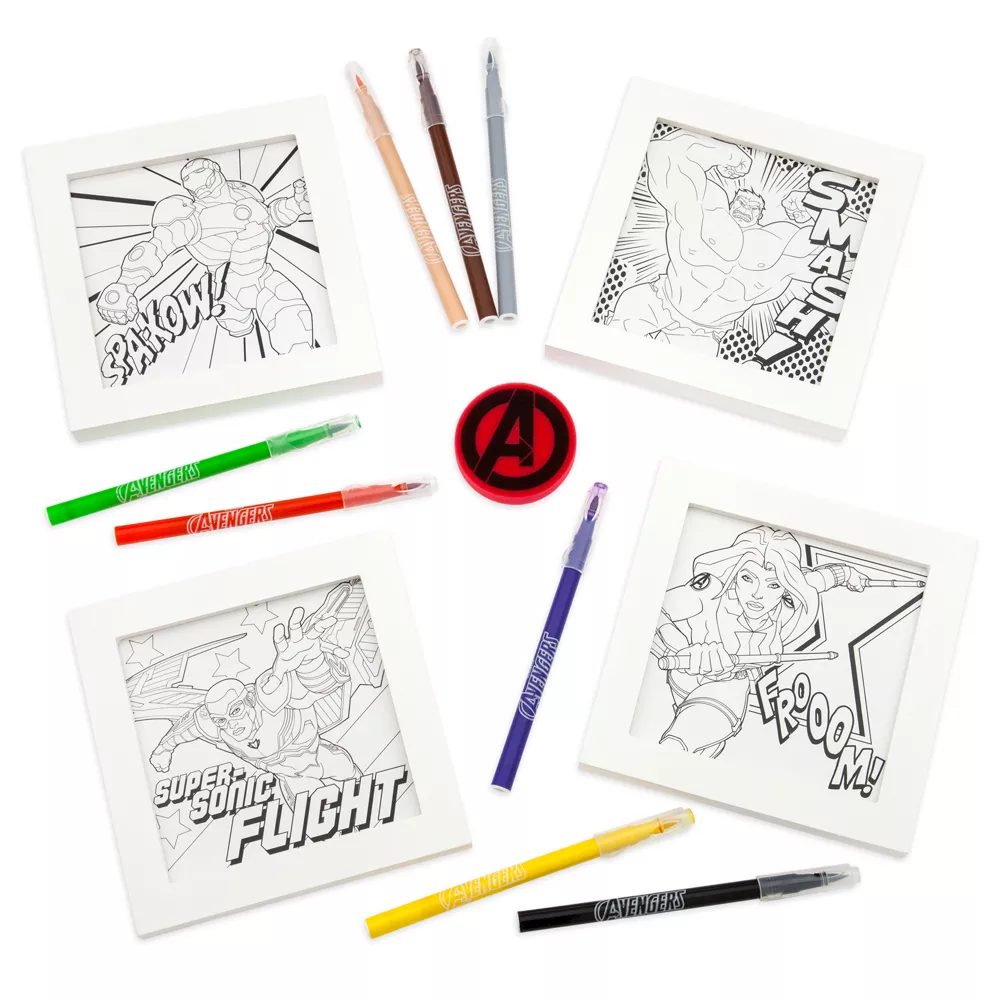 Disney Store Illustrations Encadrées à Colorier Marvel 3 Disney Store Illustrations Encadrées à Colorier Marvel