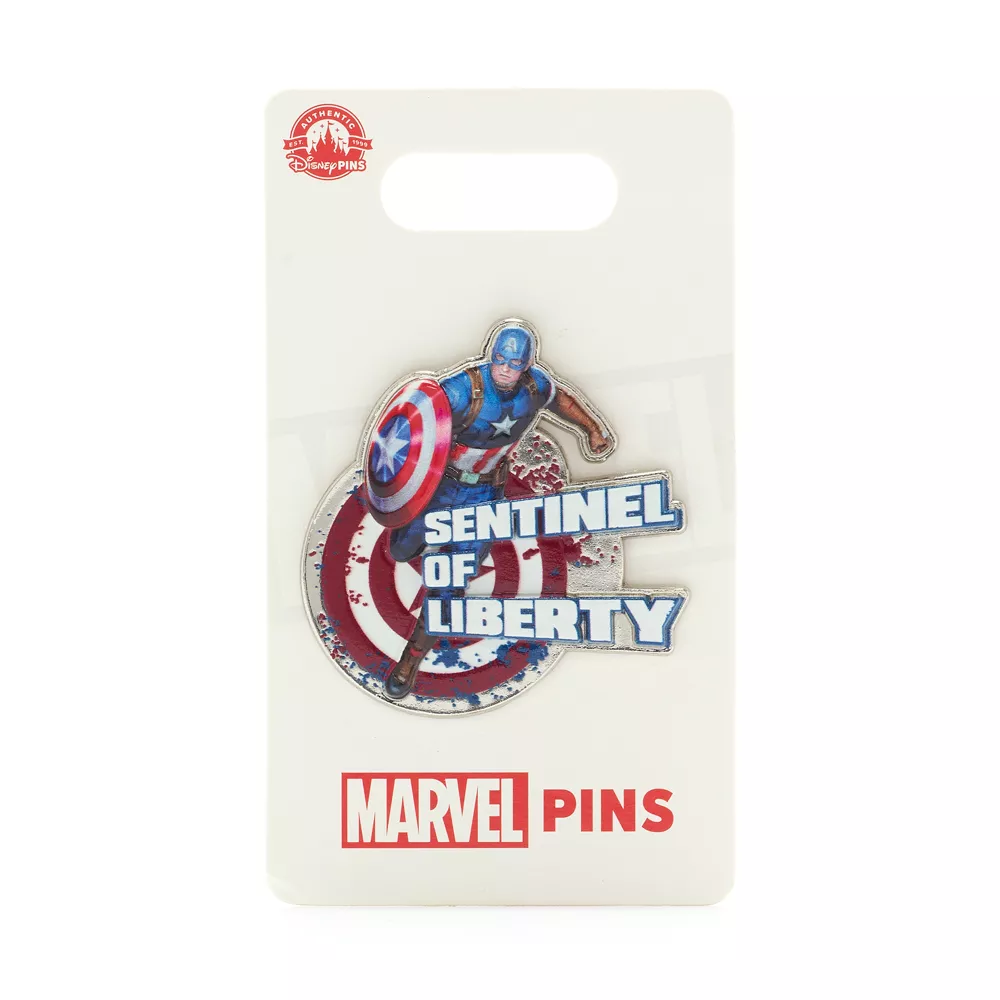 Disney Store Pin's Captain America, Captain America: Sentinel Of Liberty 4 Disney Store Pin's Captain America, Captain America: Sentinel Of Liberty – Image 2