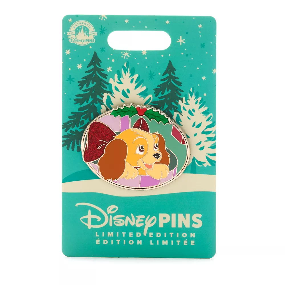 Disney Store Pin's Lady En édition Limitée Pour Les Fêtes, La Belle Et Le Clochard 4 Disney Store Pin's Lady En édition Limitée Pour Les Fêtes, La Belle Et Le Clochard – Image 2
