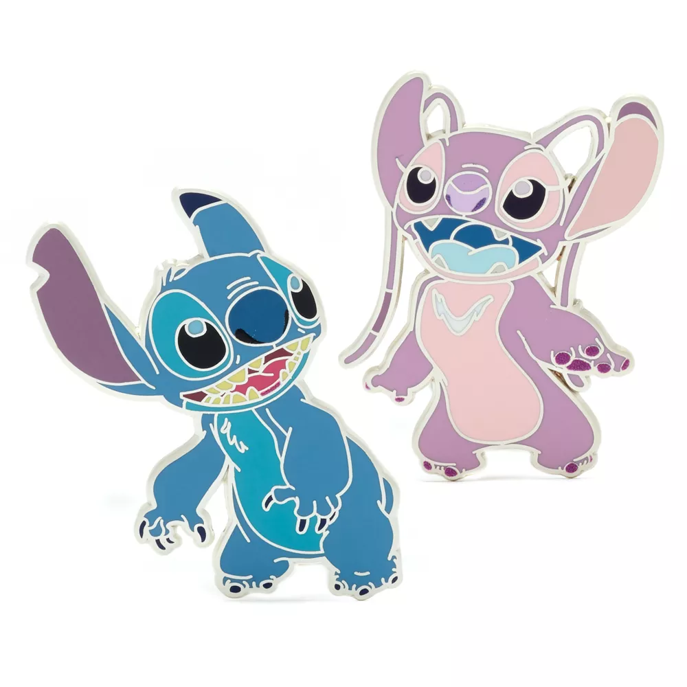 Ensemble De Pin's Stitch Et Angel Disney100 Eras, Lilo & Stitch 3 Ensemble De Pin's Stitch Et Angel Disney100 Eras, Lilo & Stitch