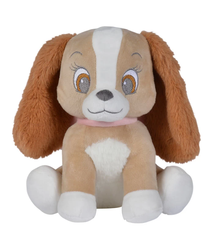 Disney Lady Le Chien Peluche Marron Rose 25 Cm 3 Disney Lady Le Chien Peluche Marron Rose 25 Cm