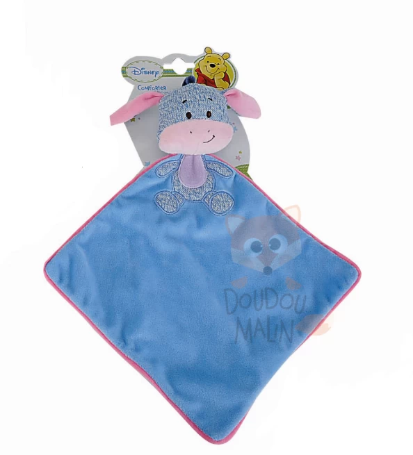 Disney Bourriquet L'âne Doudou Plat Tricot Bleu Rose 3 Disney Bourriquet L'âne Doudou Plat Tricot Bleu Rose