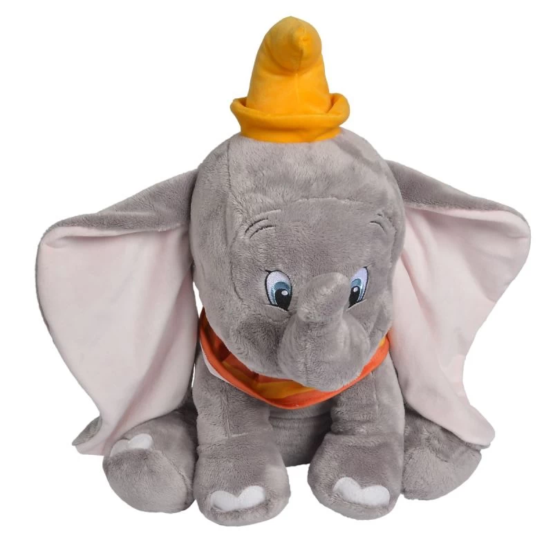 Disney Dumbo L'éléphant Peluche Géante Gris Orange 45 Cm 3 Disney Dumbo L'éléphant Peluche Géante Gris Orange 45 Cm