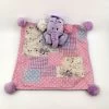 Disney - Efelant L'éléphant - Doudou Plat Violet Rose 25 Cm -Disney efelant20lelephant2020plat20violet20rose202520cm