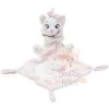 Disney Good Night Marie Aristochats Doudou Mouchoir Rose Blanc