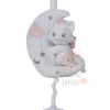 Disney Marie Le Chat Boîte à Musique Blanc Rose Lune Big Dream