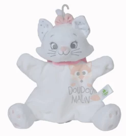 Disney Marie Le Chat Marionnette Blanc Rose