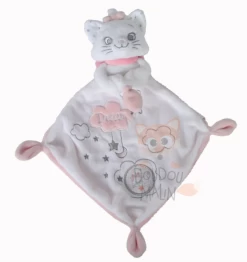 Disney Marie Le Chat Doudou Plat Dream Big Blanc Rose Nuage