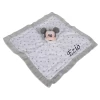 Disney Mickey La Souris Doudou Plat Lange Blanc Gris étoile