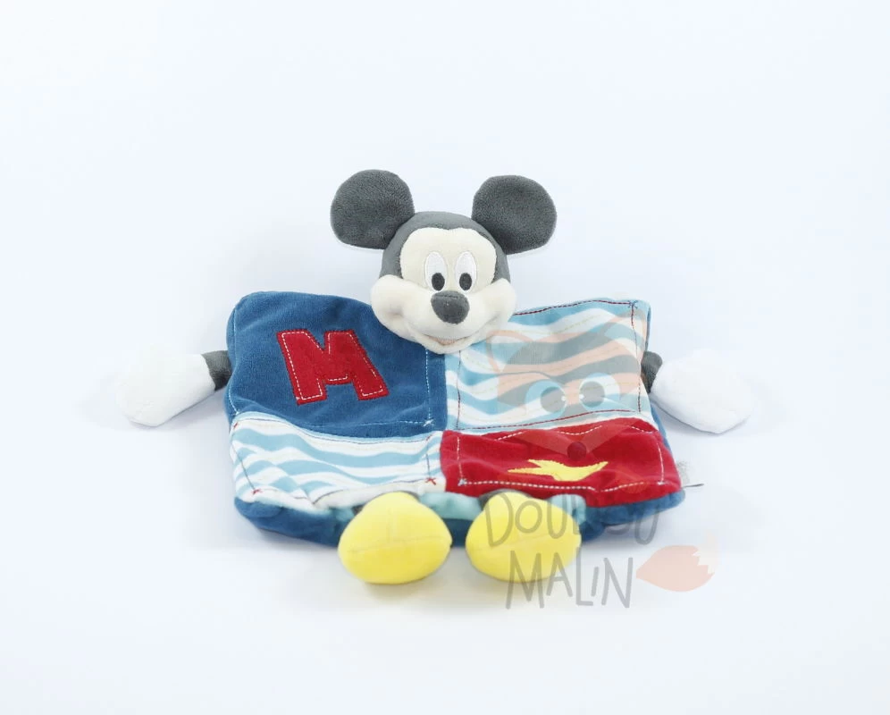 Disney Mickey La Souris Doudou Marionnette Bleu Rouge 3 Disney Mickey La Souris Doudou Marionnette Bleu Rouge