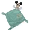 Disney Mickey La Souris Doudou Plat Bleu Vert Gris Rayé
