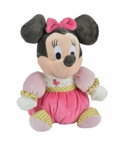 Disney Minnie La Souris Maxi Peluche Rose Oiseau 40 Cm