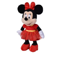 Disney Minnie La Souris Peluche Robe Rouge à Paillette 25 Cm
