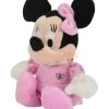 Disney Minnie La Souris Peluche Rose Blanc Papillon