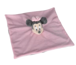 Disney Minnie La Souris Doudou Plat Rose Gris 25 Cm -Disney minnie20souris20plat20rose20gris202520cm 1