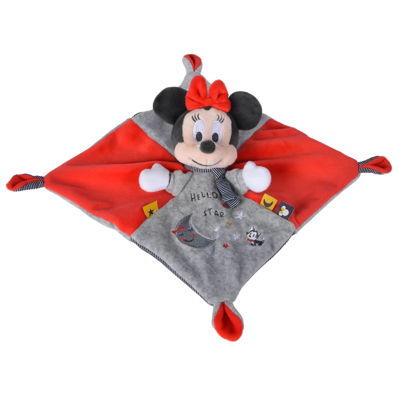 Disney Minnie La Souris Doudou Plat Stary Night Rouge Gris 25 Cm 5 Disney Minnie La Souris Doudou Plat Stary Night Rouge Gris 25 Cm – Image 3