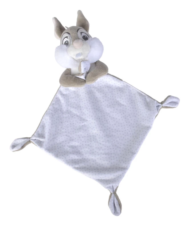 Disney - Panpan Le Lapin - Doudou Plat Gris Blanc Pois 25 Cm 3 Disney - Panpan Le Lapin - Doudou Plat Gris Blanc Pois 25 Cm