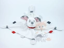 Disney Doudou Plat Dalmatien Chien Blanc Gris Rouge
