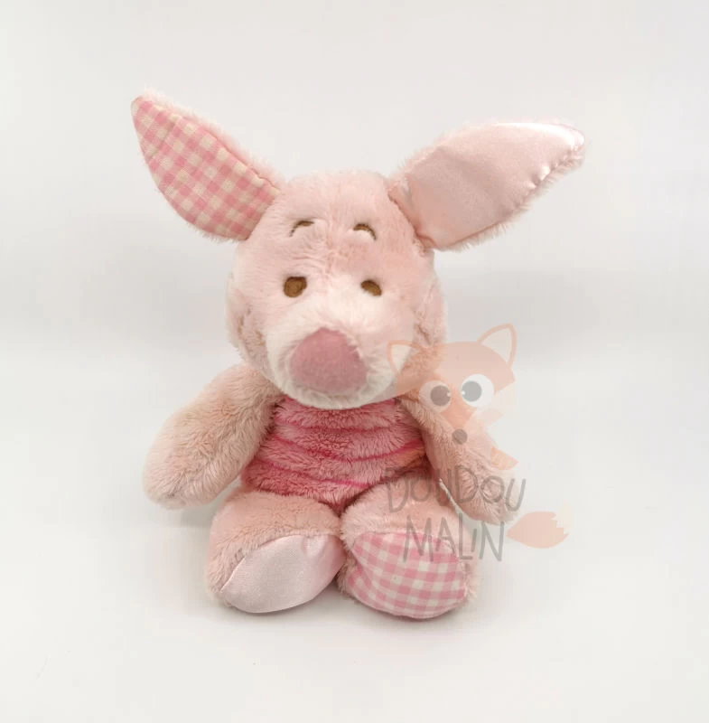 Disney - Porcinet Le Cochon - Mini Peluche Rose Vichy 20 Cm 3 Disney - Porcinet Le Cochon - Mini Peluche Rose Vichy 20 Cm