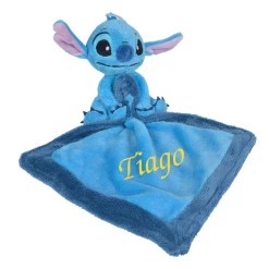Disney Doudou Stitch + Mouchoir Bleu 40 Cm
