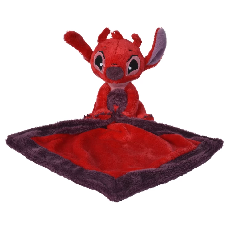 Disney Stitch Leroy Doudou Mouchoir Rouge 40 Cm 4 Disney Stitch Leroy Doudou Mouchoir Rouge 40 Cm – Image 2