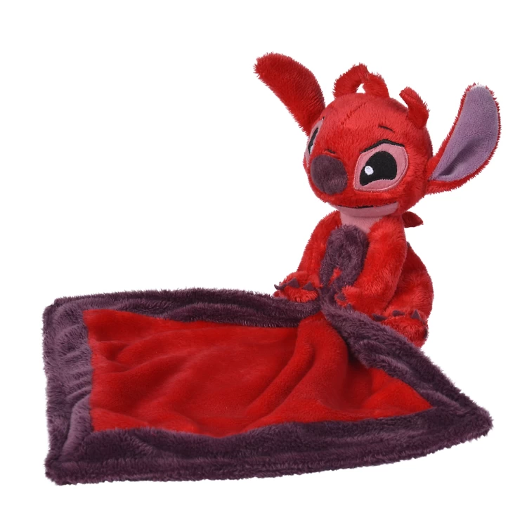 Disney Stitch Leroy Doudou Mouchoir Rouge 40 Cm 5 Disney Stitch Leroy Doudou Mouchoir Rouge 40 Cm – Image 3