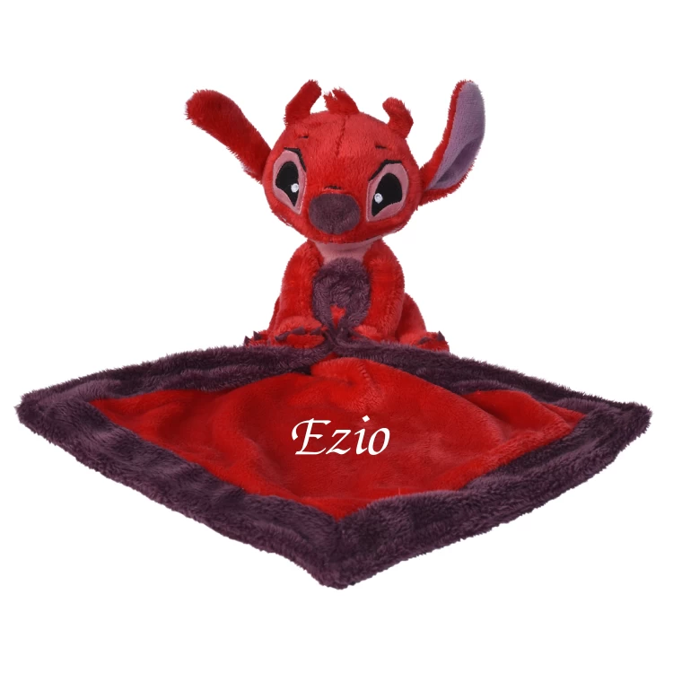 Disney Stitch Leroy Doudou Mouchoir Rouge 40 Cm 3 Disney Stitch Leroy Doudou Mouchoir Rouge 40 Cm