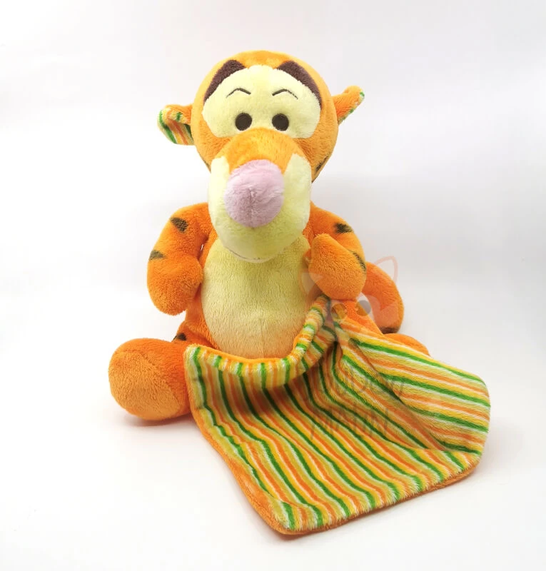 Disney - Tigrou Le Tigre - Peluche Avec Doudou Orange Jaune Vert 30 Cm 3 Disney - Tigrou Le Tigre - Peluche Avec Doudou Orange Jaune Vert 30 Cm