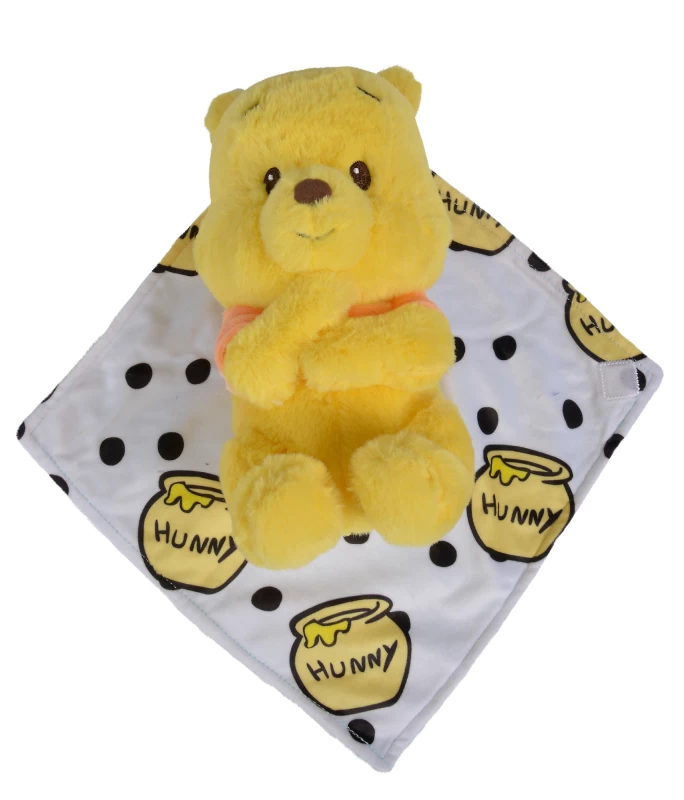 Disney Winnie L'ourson Peluche Couverture Vert Jaune Miel 3 Disney Winnie L'ourson Peluche Couverture Vert Jaune Miel