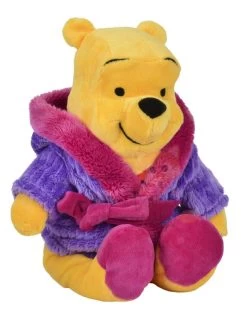 Disney Winnie L'ourson Peluche Peignoir Violet 25 Cm