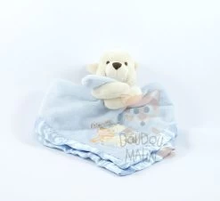 Disney Winnie L'ourson Doudou Plat Bleu Friends Are For Hugging 30 Cm